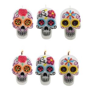 Sugar Skull Candle Set